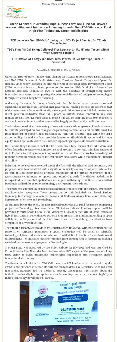 SastraUniv's tweet photo. A path-breaking initiative for industry led R&amp;D and Innovation collaborative pathway with academia. @SastraUniv is fully committed as an active partner. A short hello e-mail from industry to vaidhya@sastra.edu will do.
 I, @SVaidhyasubrama will assure our best @DrJitendraSingh https://t.co/B3lptm29s2