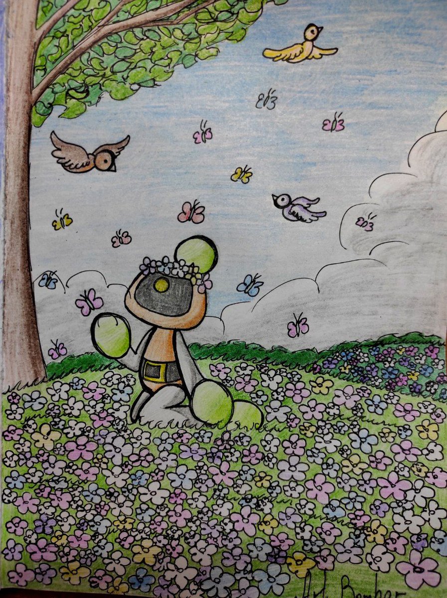 My new drawing with the Golem🍃
It's been too long since I drew this cute Bomber^^

#Bomberman #SuperBombermanR #GolemBomber