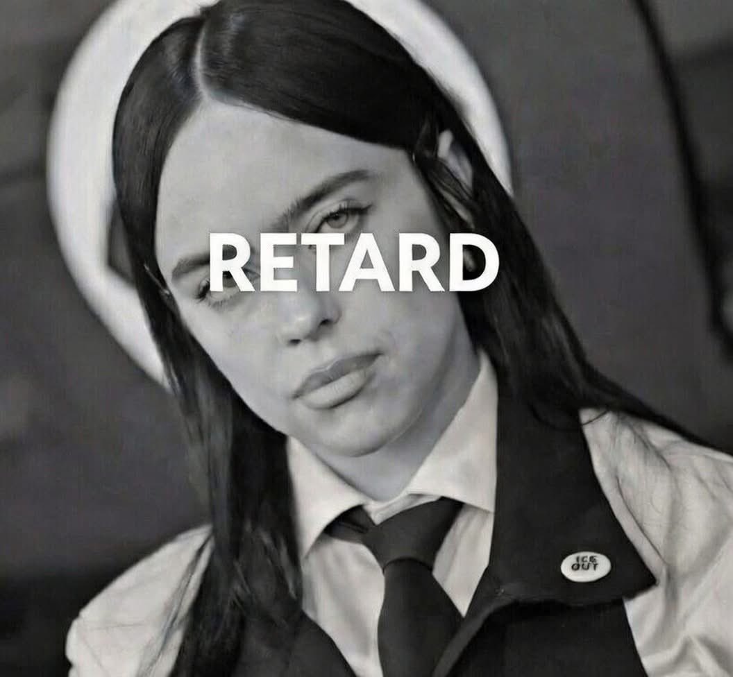 Magdalenaite's tweet photo. #BillieEilish #pathetic #lamentable fea https://t.co/0hwfV0r34M