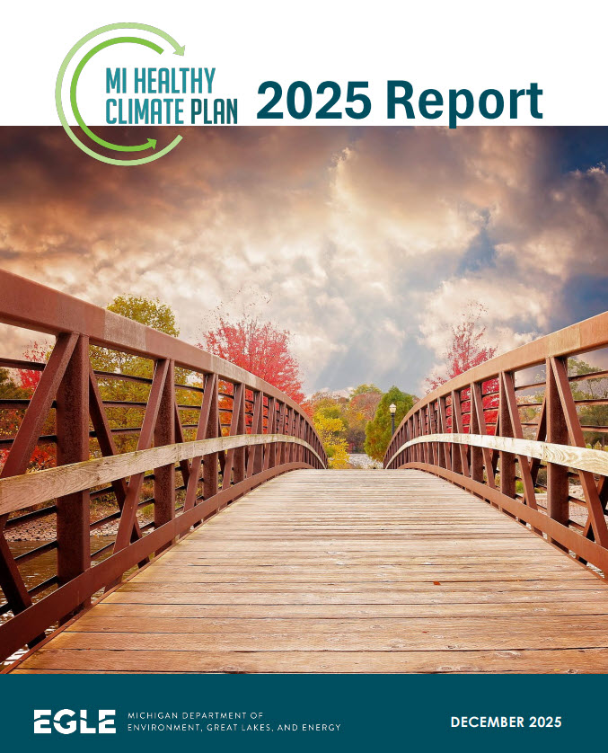 MichiganEGLE's tweet image. Michigan’s 2025 MI Healthy Climate Plan report shows real progress on clean energy, lower emissions, and community-led climate action across the state. tinyurl.com/udp96dvm #MIHealthyClimate #MIEnvironment