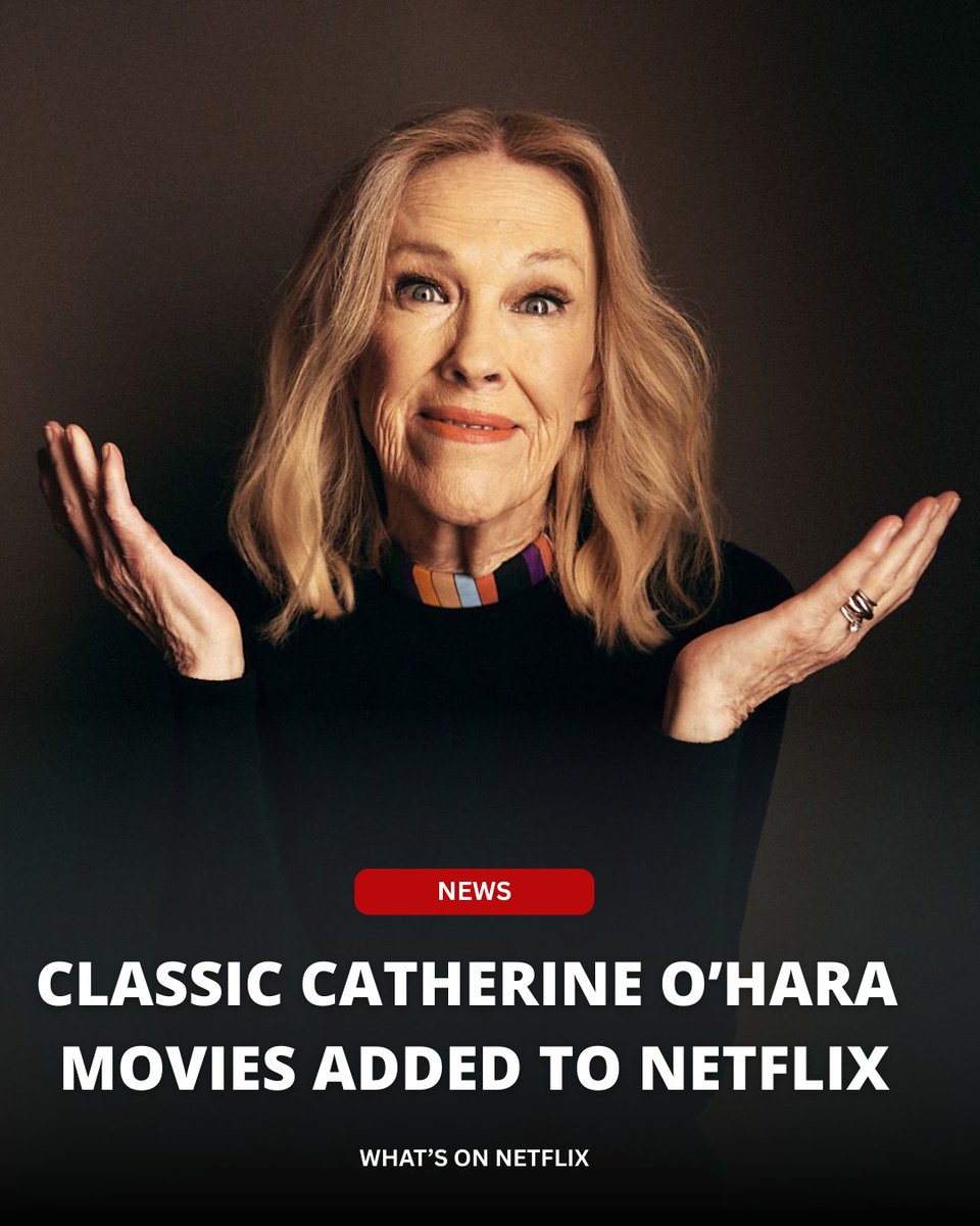 Netflix has struck a deal with Warner Bros. to bring five of the late Catherine O'Hara's classic movies to the US and Canada.

Full list: whats-on-netflix.com/whats-new/netf…