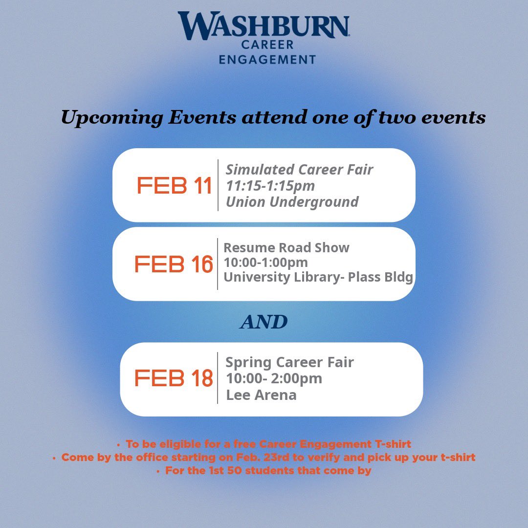 Washburn Career Engagement (@careersforwu) on Twitter photo 