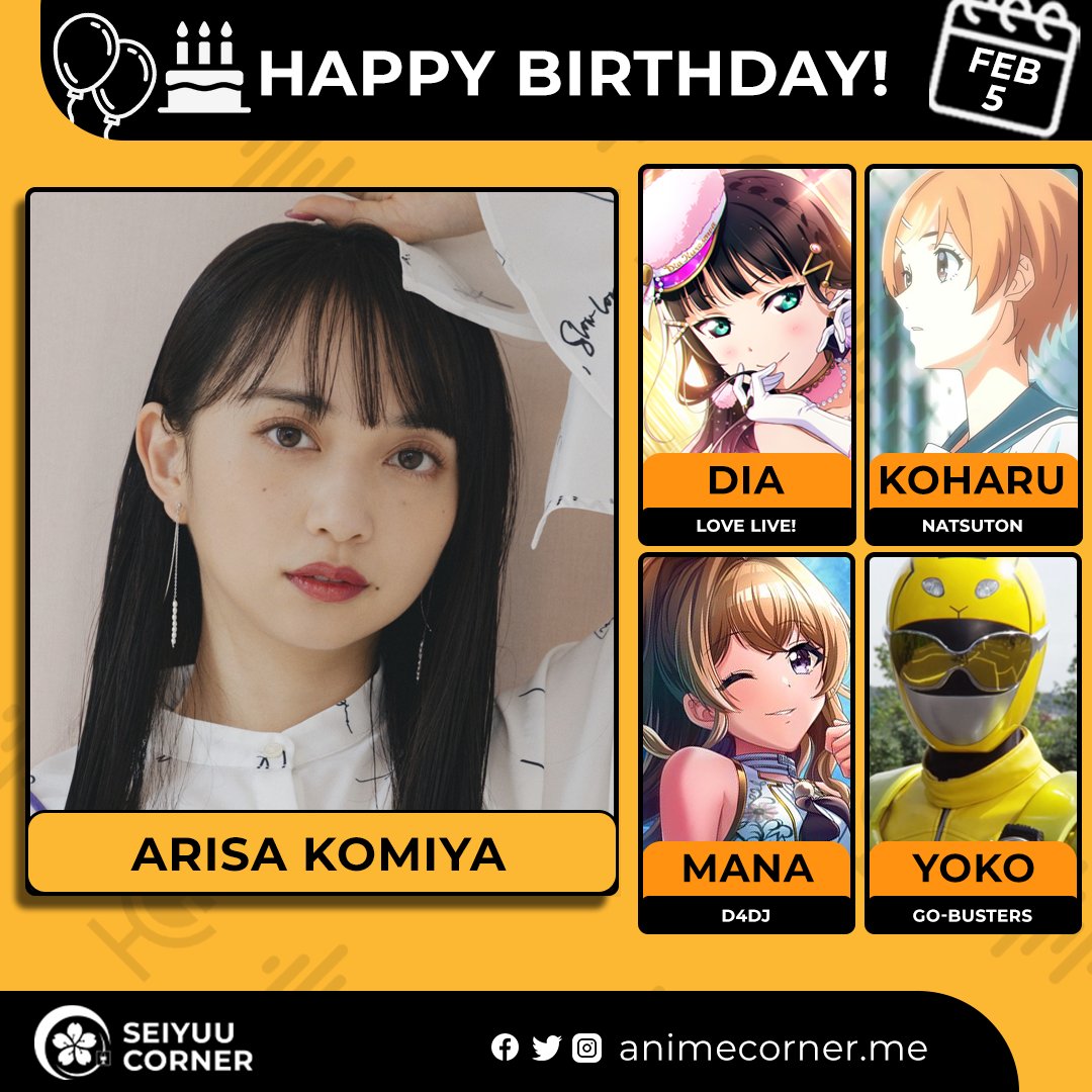 Happy birthday Arisa Komiya! 🎉 

Let's wish Arisha all the best <a href="/box_komiyaarisa/">🍓</a> 

#ArisaKomiya #小宮有紗 #小宮有紗生誕祭2026