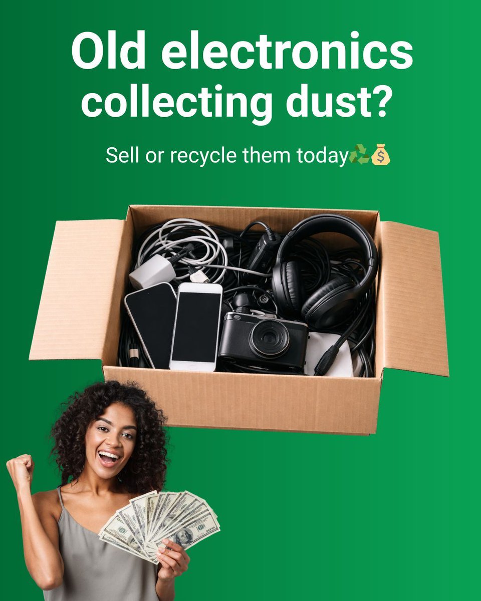 PAYMORESTORES's tweet image. Old electronics collecting dust? 💻📱
Turn clutter into cash (or recycle responsibly ♻️)
Dig out those old devices and let us pay you back 💵✨

#Declutter #PayMoreStores #TechTradeIn #RecycleElectronics #TurnTrashToCash #CashForElectronics #Ewaste #EcoFriendly #SustainableLiving