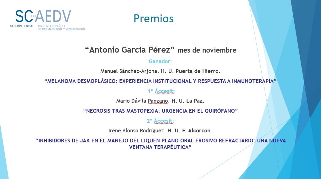 Sección Centro de la AEDV tweet media