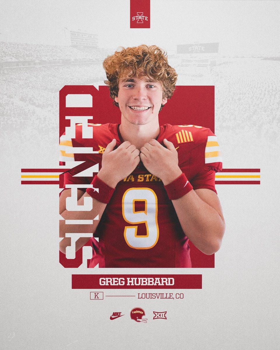Signed✍️

Welcome to Ames, <a href="/GregHubbbard/">Greg Hubbard</a>🌪️