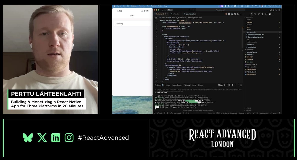 React Advanced Conference tweet media