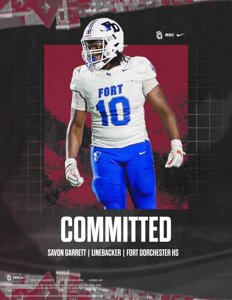 Concord University Football tweet media