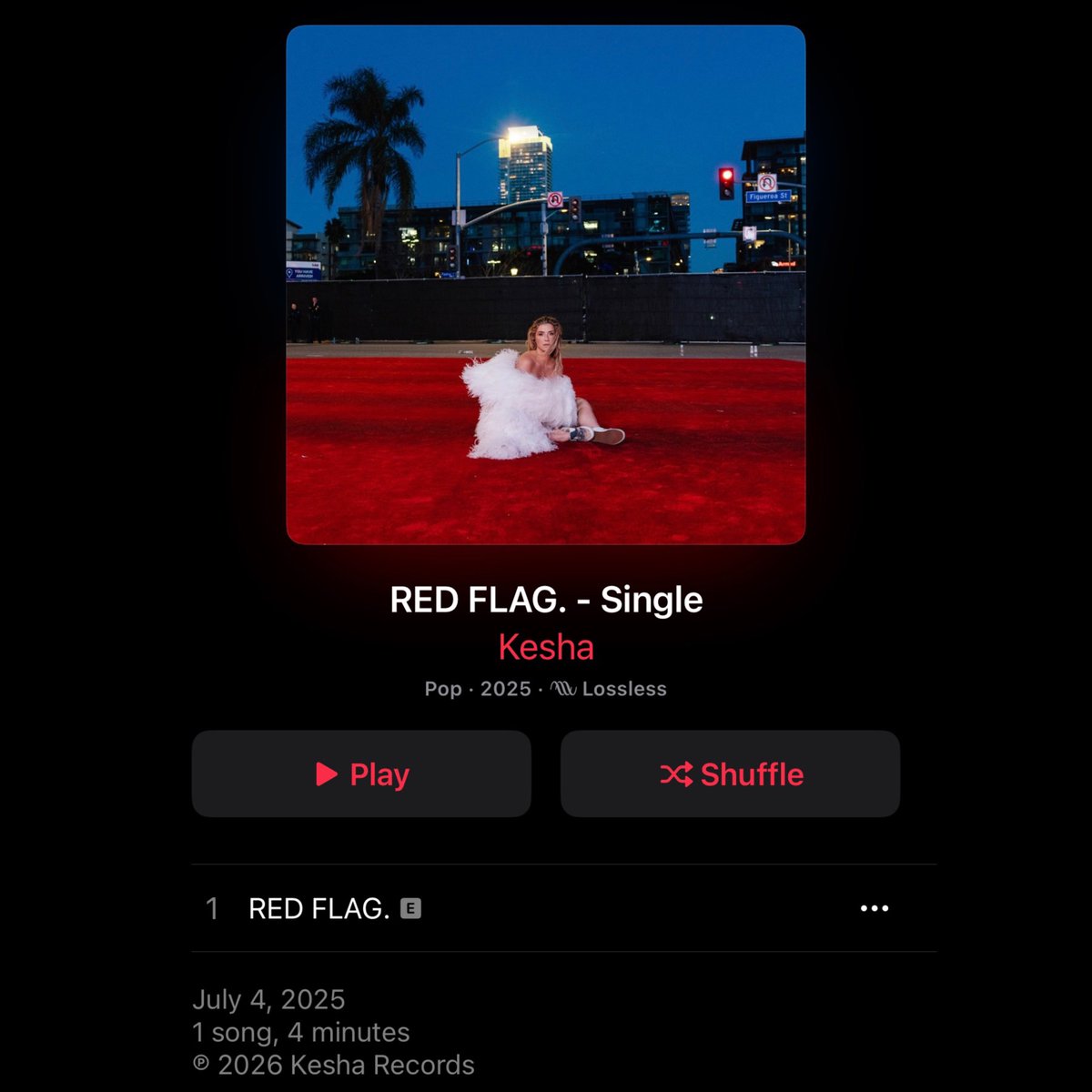 New "RED FLAG." artwork on streaming platforms!
