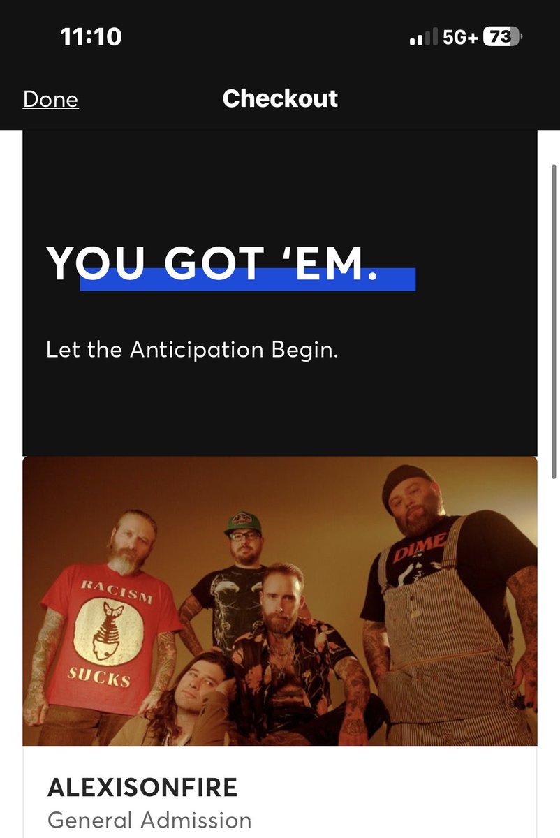 Lfgggg <a href="/aof_official/">ALEXISONFIRE</a> 
Now to book my flights from PEI lol
