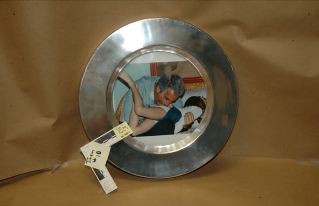 Epstein and a unidentified little girl, this is disturbing…