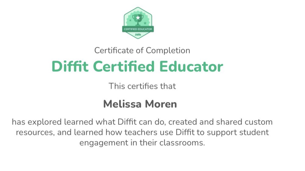 Getting Diffit certified bring me to a whole new level of creating and adapting instructional materials for for my students. This will save my teachers so much time and helping all students have grade-level content. <a href="/KEDCGrants/">KEDC Grants</a> <a href="/passport2lead/">Passports2Learning</a>