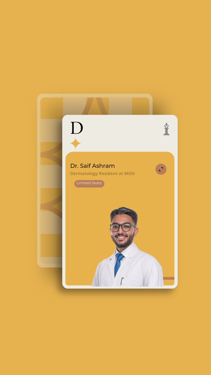 Dr <a href="/Saif_Ashram1/">Saif</a> a rising dermatology Resident joins us. ♟