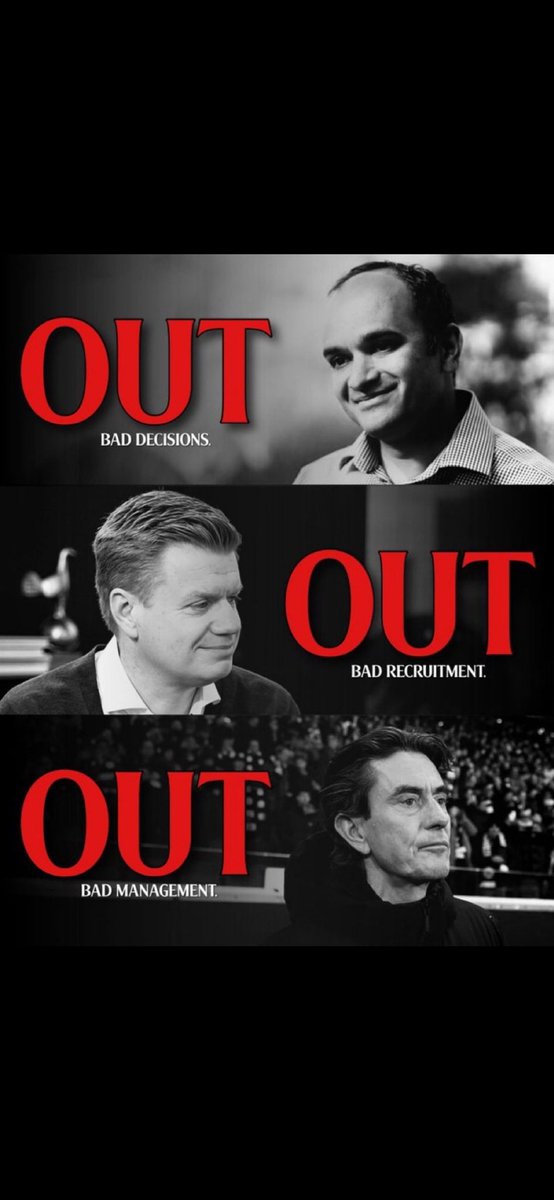 Polls_THFC's tweet photo. @SpursOfficial #EnicOut #LangeOut #VinaiOut #FrankOut https://t.co/cQqlArAqF5