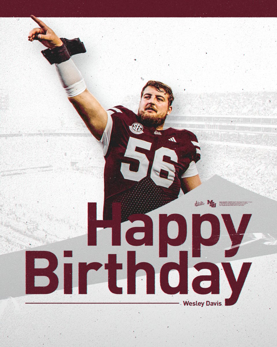 Happy Birthday, <a href="/Wesley_Davis56/">Wesley Davis</a>!

#HailState