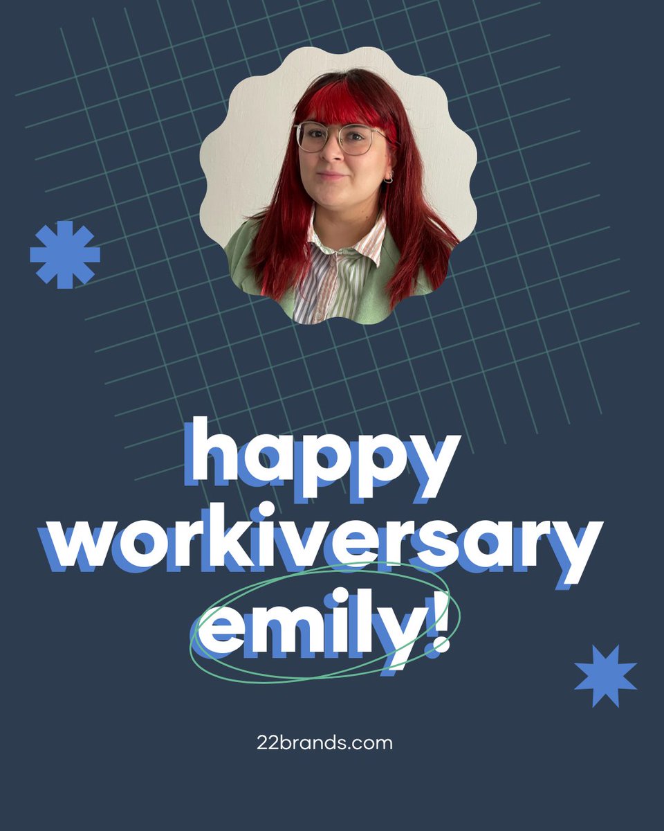 Today, we’re celebrating Emily and the words, clarity, and intention she brings to everything we do.

We’re grateful for her talent, her perspective, and the care she brings to every project. Happy Workiversary, Emily! We’re lucky to have you.