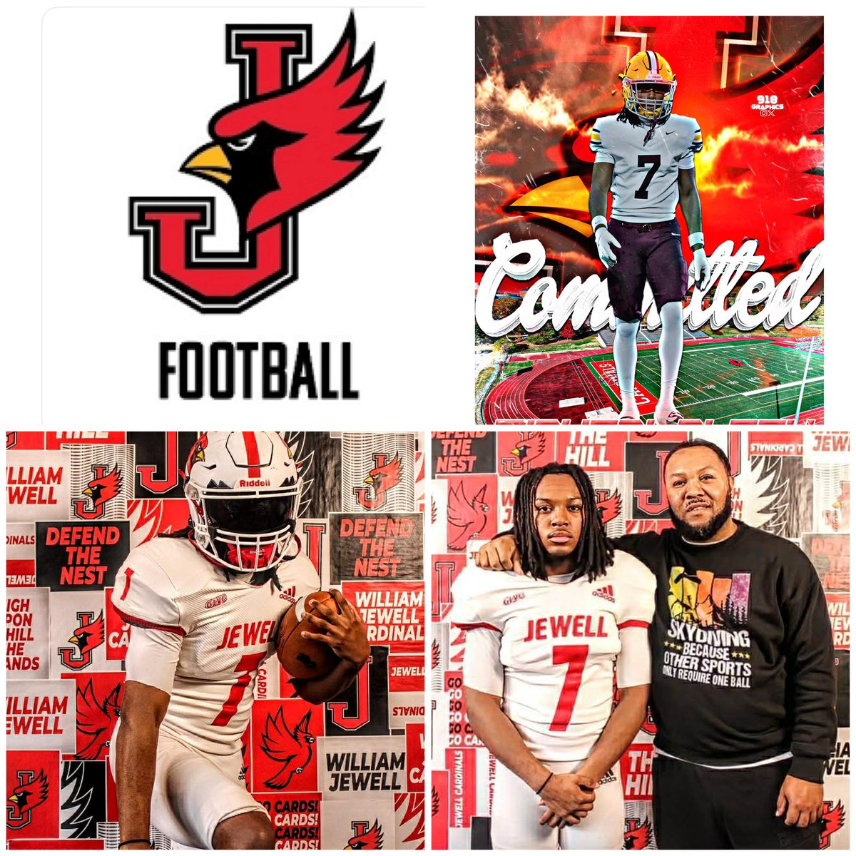 patclark317's tweet photo. Congratulations, Michael Clark! 

I'm so proud of you as you take this next step in your academics and football journey at William Jewell College. I know you'll give it your all on the field 1000% every time! 
Go show them what you've got, Grandson! 
❤️💯 https://t.co/OhBo9DVNSz