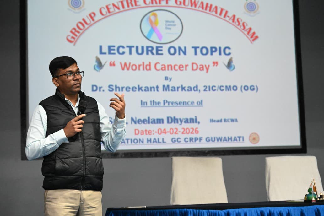 World Cancer Day was observed at GC GTY. On the occasion, an awareness lecture was  delivered by med specialist of CH Gty to the families of CRPF jawans focusing on cancer awareness, early detection, prevention, and the importance of timely medical consultation. # <a href="/cwacrpf/">CWA CRPF</a>