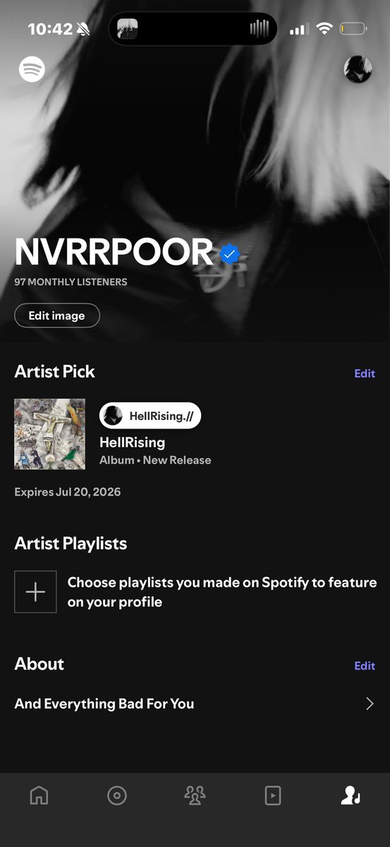nvrrpoor's tweet image. DAY 14 Posting My Spotify Homepage Until I’m signed to a Major Label. 113 STREAMS YESTERDAY THANK YOU. I DONT GOTTA ACT MORE FAMOUS THAN I AM I LOVE MY FANS. &amp;lt;/3:  IDGAF OUT NOW