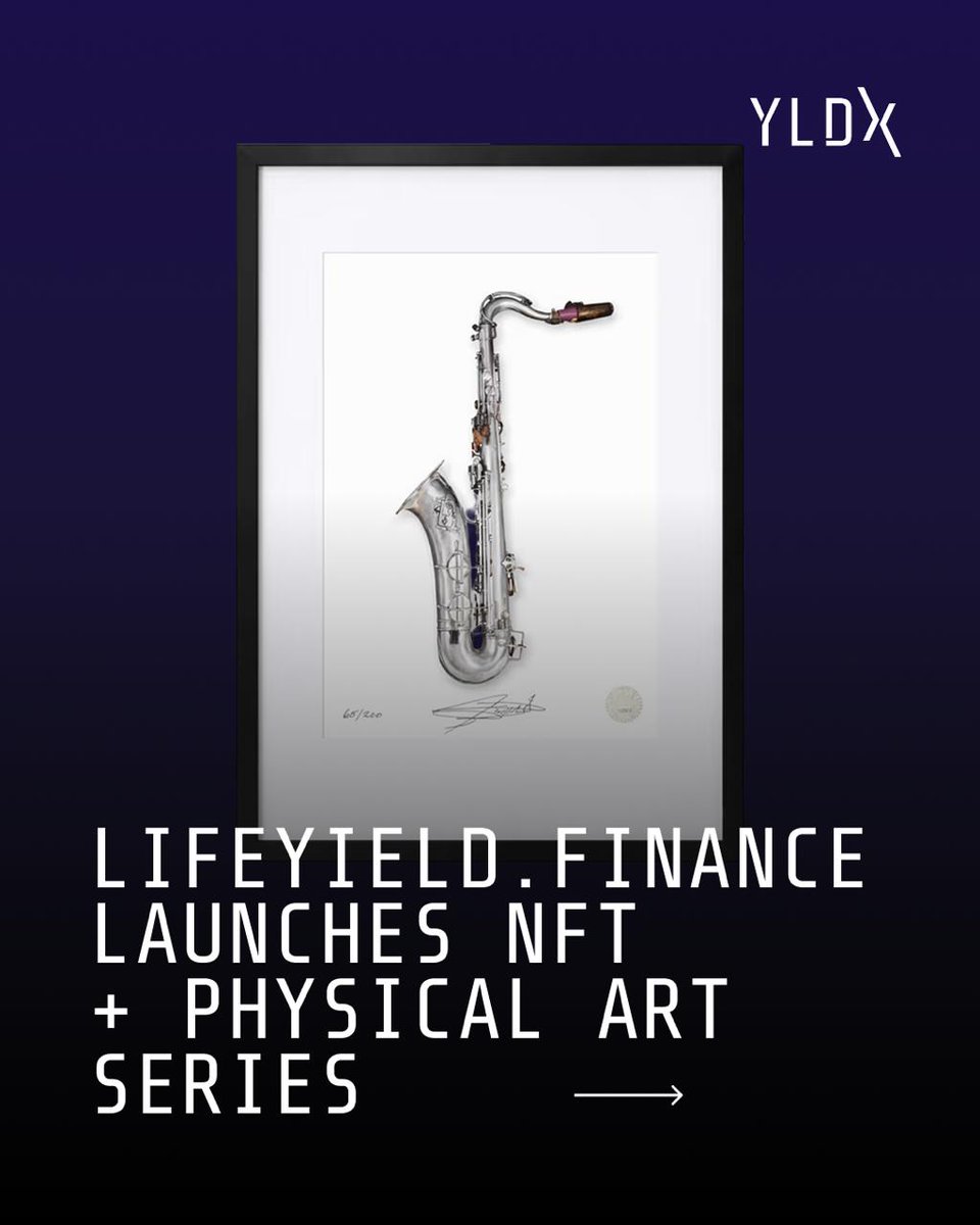 YLDX_ai's tweet photo. 🎷 https://t.co/E0Jz8pVyKM Launches an NFT + Physical Art Series

We’re proud to announce the official release of a limited NFT + Physical Art collection:

Selmer Tenor Saxophone (1929) — Lunar Archive Edition

This is more than an artwork. It’s a piece of music history preserved in both digital and physical form.

Swipe to learn more

🔗 https://t.co/5lME2vv60q
🔗 https://t.co/OPgucWJGb4
🔗 https://t.co/o2yiiV7Bpg

#YLDX #DeFi #Crypto #Blockchain #Web3 #Investing #Yield #Finance #SmartContracts #Stablecoins #Ethereum #Bitcoin #BNB #SOL #XRP #ADA #AVAX #DOT #TRX #LINK #DOGE #LuxuryFinance #PassiveIncome #CryptoFund #TokenizedAssets #DigitalWealth #AITrading #CryptoInvestments #HedgeFund #LiquidityPool #DeFiEcosystem #CryptoYield #WealthManagement #FinTech #Innovation #Moonshot #NextGenFinance #CapitalGrowth #YLDXLLC #CryptoPortfolio #FinancialFreedom #nft #lifeyield