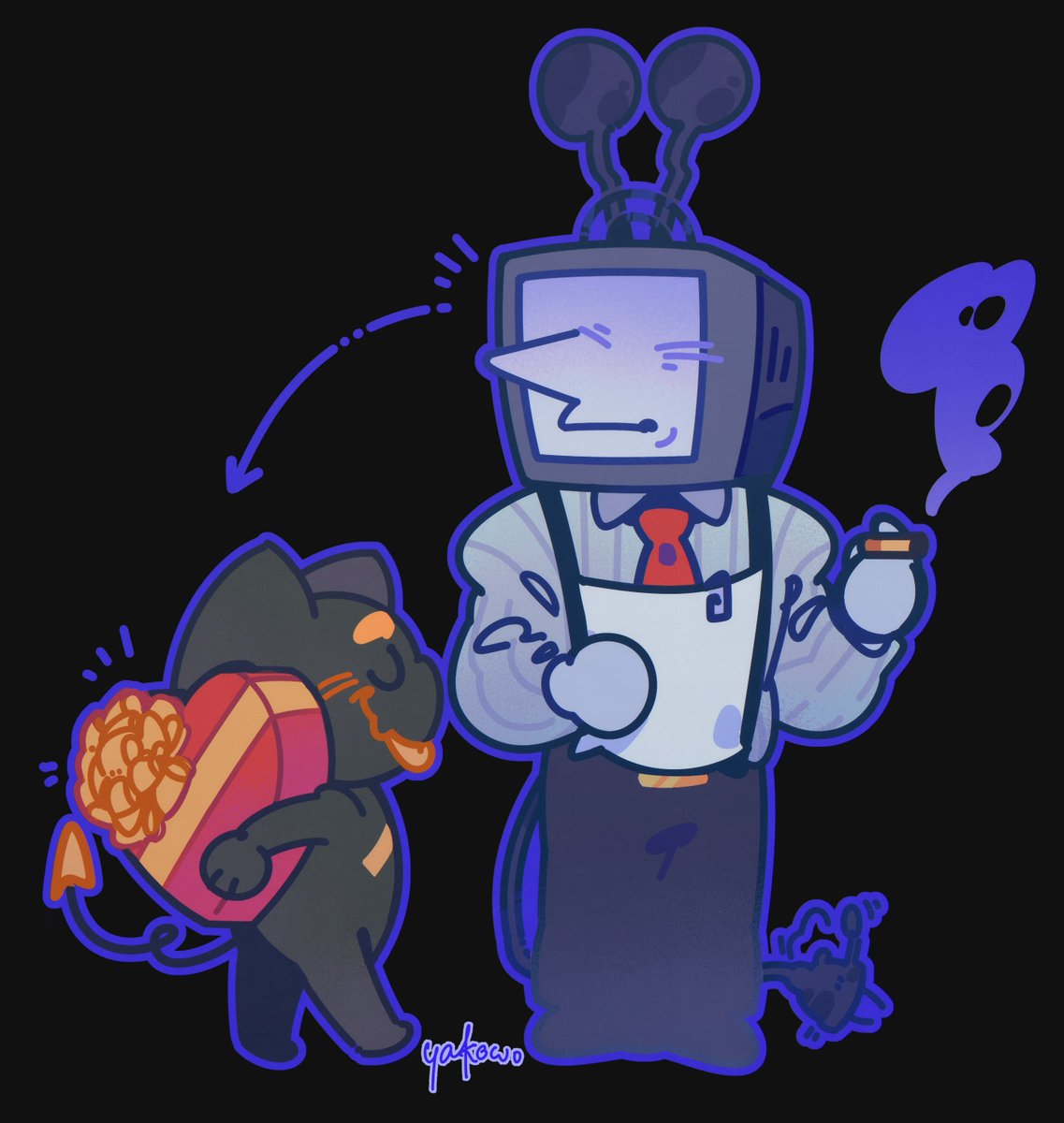 another cute duo, this time for <a href="/rootKwq/">koti 🐌🍀</a> 💙📺