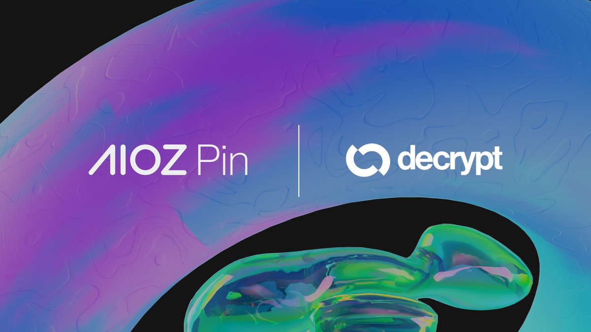 We're thrilled to see <a href="/DecryptMedia/">Decrypt</a> spotlight AIOZ Network with an in-depth feature of AIOZ Pin, our IPFS pinning layer powered by AIOZ DePIN.

Highlights from the piece:

→Content-addressed, verifiable storage built for NFTs and long-term digital archiving

→ Cryptographic