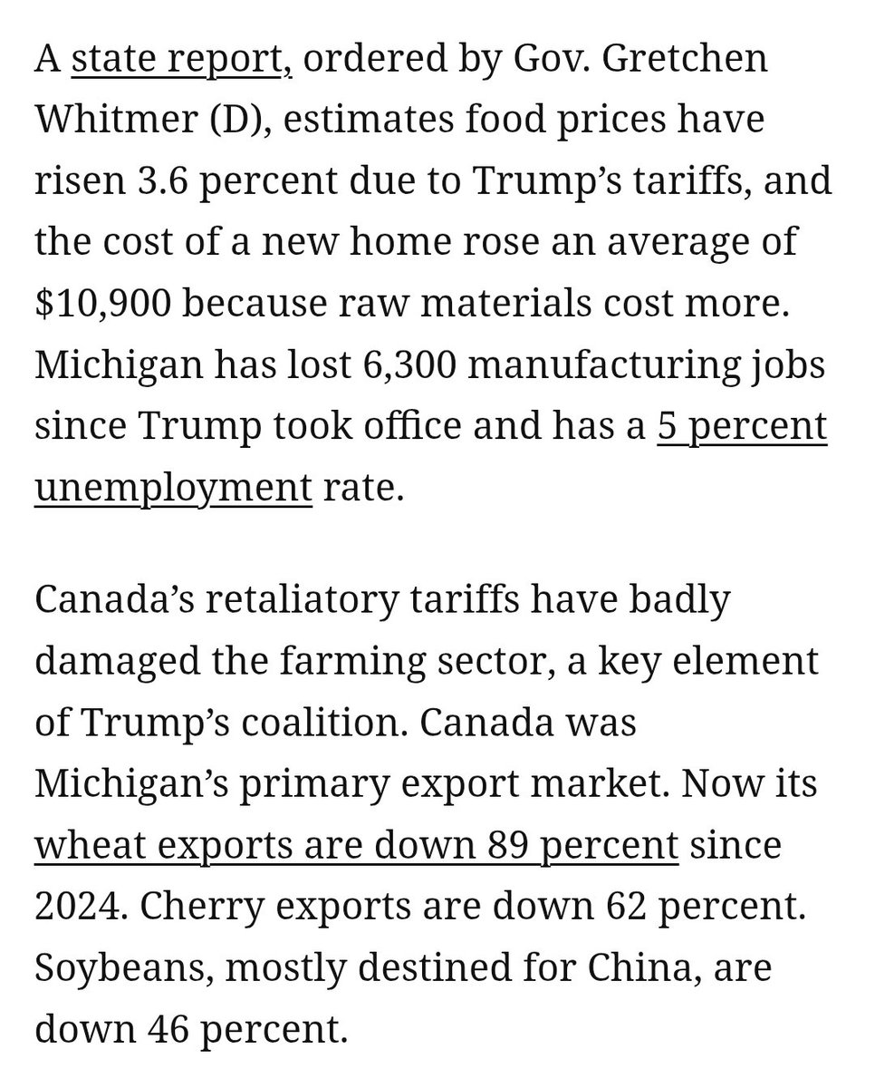 scottlincicome's tweet photo. "Trump’s target was Canada, but Michigan takes the hit" https://t.co/FiMOjbLTzp https://t.co/ljnPoGbrXv