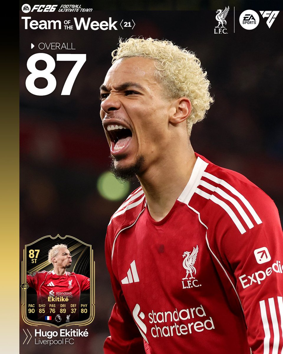 Hugo’s brace earns a place in the <a href="/EASPORTSFC/">EA SPORTS FC</a> #TOTW 🔥 #Ad