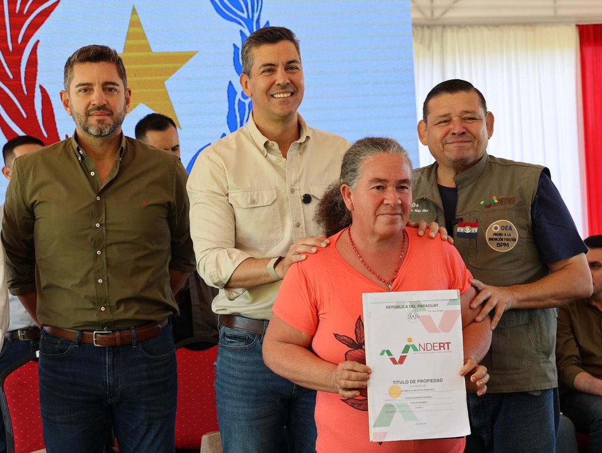 La solución en Marina Cué simboliza la reconciliación nacional liderada por el Gobierno, según el Nuncio del Papa en Paraguay, Vicenzo Turturro. El terreno fue escenario de un enfrentamiento armado en 2012 que dejó 17 muertos y generó divisiones en el país.

- Logros:
- Entrega