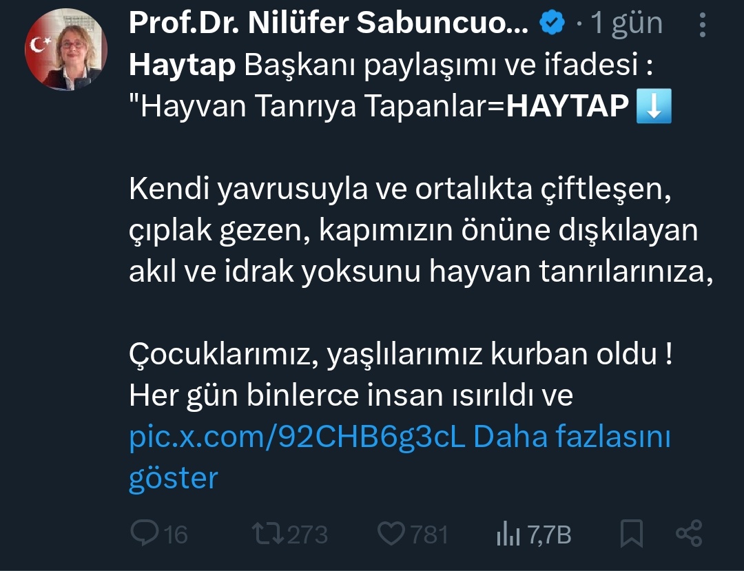 Haytap uyesi herke şimdi bu kadına dava açsın arkadaşlar 40 binlerce kazanın ve ister yiyin ister hayvanlara bağış yapın.