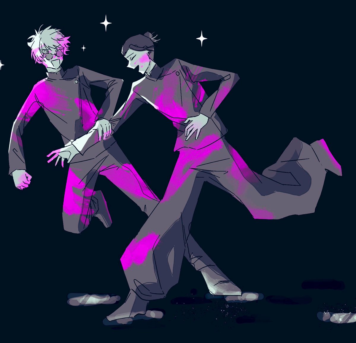 塗り途中紫ピンクにしたらあまりにもダンロンすぎたやつ