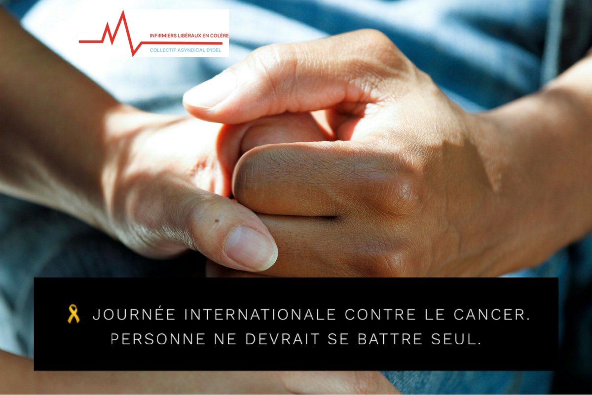 🎗 Journée internationale de lutte contre le cancer.

Les infirmiers libéraux sont au cœur du parcours de soins :
prévention, dépistage, accompagnement, soins à domicile, soutien des patients et des proches.

La lutte contre le cancer passe aussi par une médecine de proximité