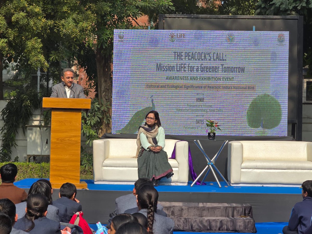 airnewsalerts's tweet image. The EIACP Programme Centre - Resource Partner at WWF-India, with the support of the Ministry of Environment, Forest and Climate Change (MoEFCC), is organising a three-day awareness and exhibition event titled ‘𝐓𝐡𝐞 𝐏𝐞𝐚𝐜𝐨𝐜𝐤’𝐬 𝐂𝐚𝐥𝐥: 𝐌𝐢𝐬𝐬𝐢𝐨𝐧 𝐋𝐢𝐅𝐄 𝐟𝐨𝐫 𝐚