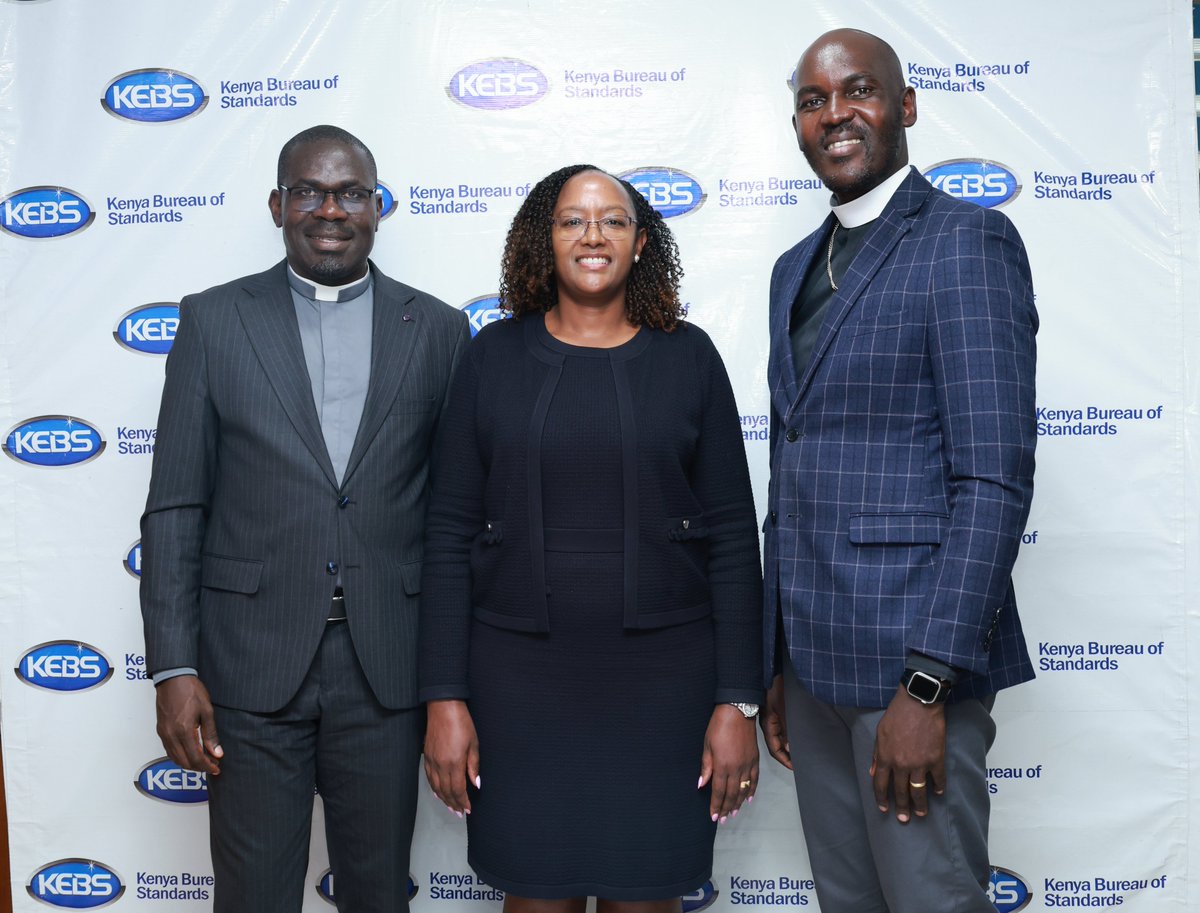 “Honest scales and balances belong to the Lord; all the weights in the bag are of His making.” -  Proverbs 16:11

<a href="/KEBS_ke/">KEBS KENYA</a> Managing Director, Ms. <a href="/EstherNgari11/">MD KEBS - Esther Ngari</a>, hosted the Very Reverend Canon Evans Omollo, Provost of All Saints Cathedral Nairobi and Rev. <a href="/MalimoIgnitius/">Rev Ignitius Malimo</a>.