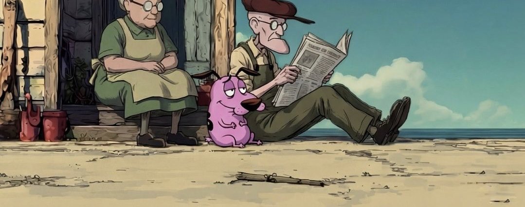 Tap to see Courage the Cowardly Dog