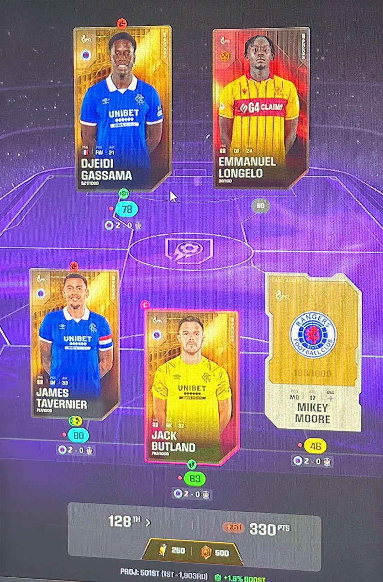 badgerarmy_'s tweet photo. That game being off is a killer… but I am improving on @Sorare  thanks the the community for all help I’ve got in discord and DMs if anyone else can help me with tips please do! https://t.co/hs9euldOBX