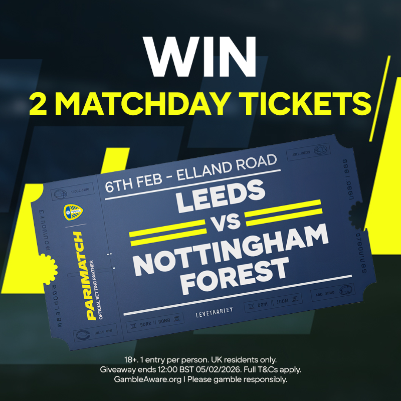 ParimatchUK's tweet photo. 💙🤍💛Leeds Ticket Giveaway!💙🤍💛

🗣️Calling all Leeds Fans! 

We want to send some of you to the game tomorrow and have four pairs of tickets to give away.

To enter:
🖱️ Follow @ParimatchUK
🔁 Retweet this post
👥@ who you are taking to the game

T&amp;Cs apply

#LUFC #MOT