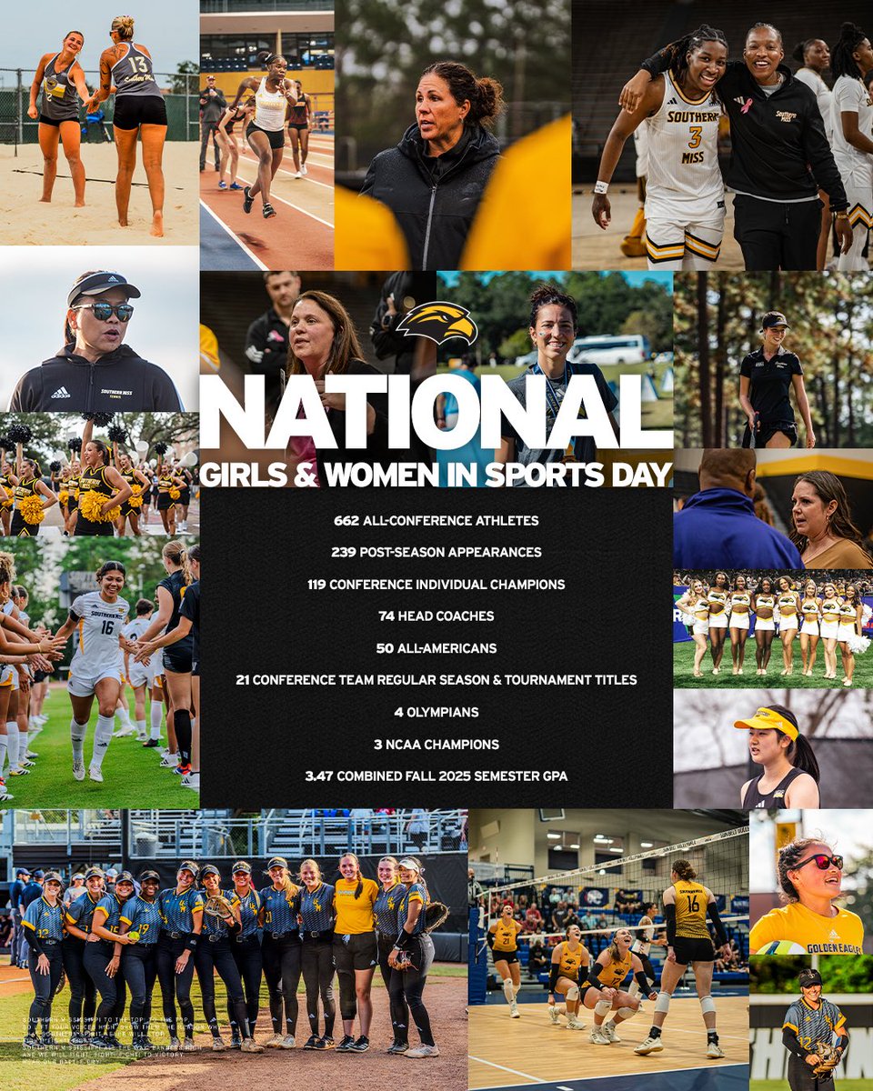 Happy 𝗡𝗮𝘁𝗶𝗼𝗻𝗮𝗹 𝗚𝗶𝗿𝗹𝘀 &amp; 𝗪𝗼𝗺𝗲𝗻 𝗶𝗻 𝗦𝗽𝗼𝗿𝘁𝘀 𝗗𝗮𝘆 to all of our Golden Eagles 💛

#NGWSD | #SMTTT