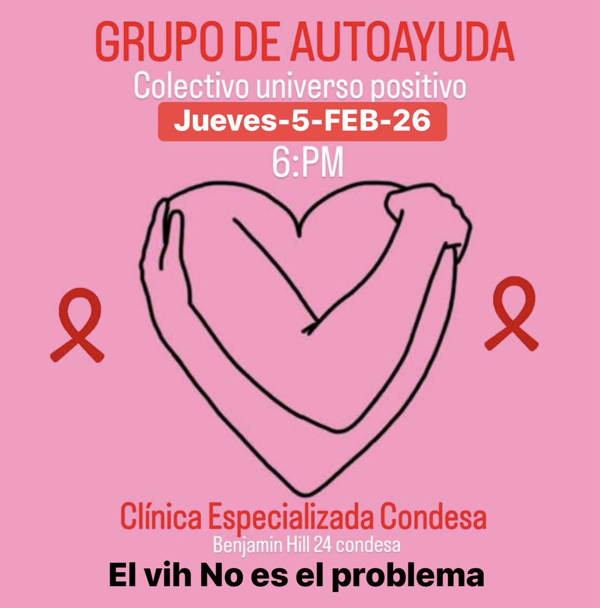 Te esperamos este jueves a esta bella sesión . Si vives o convives con vih .