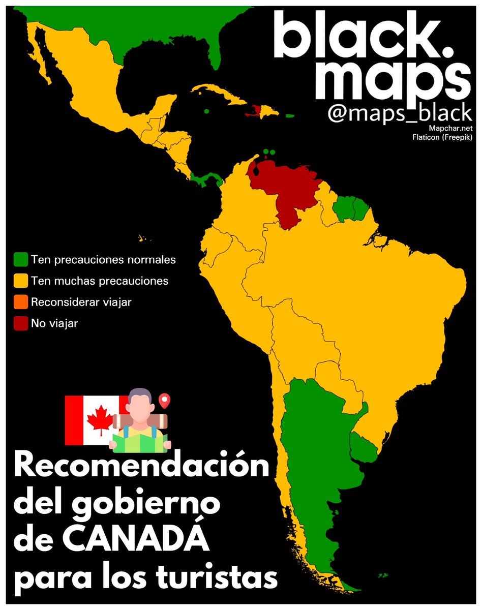 Recomendación del gobierno de CANADÁ 🇨🇦 para sus turistas