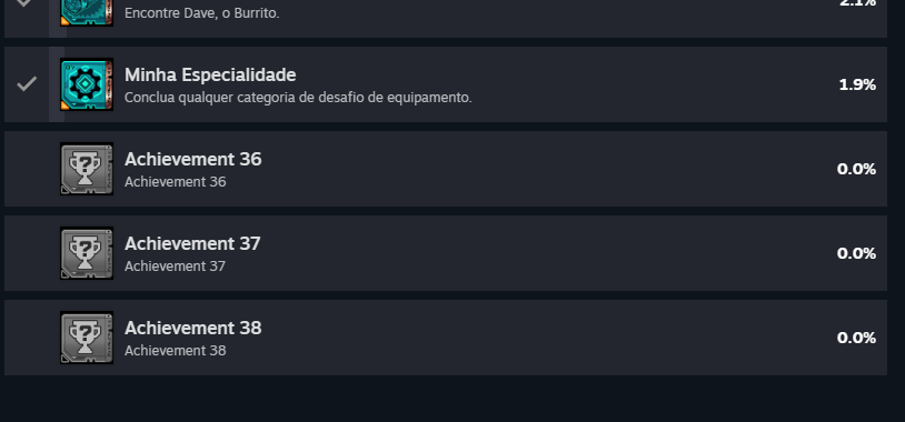 murilonetlink's tweet photo. Hey @Ki11ersix  @Joltzdude139 @MoxsyOG 

Did any of you saw the "new" Borderlands 4 achievements on Steam? I had all the achievements before, but now there's some new achievements with no description nor title https://t.co/5Utbgm9n0r