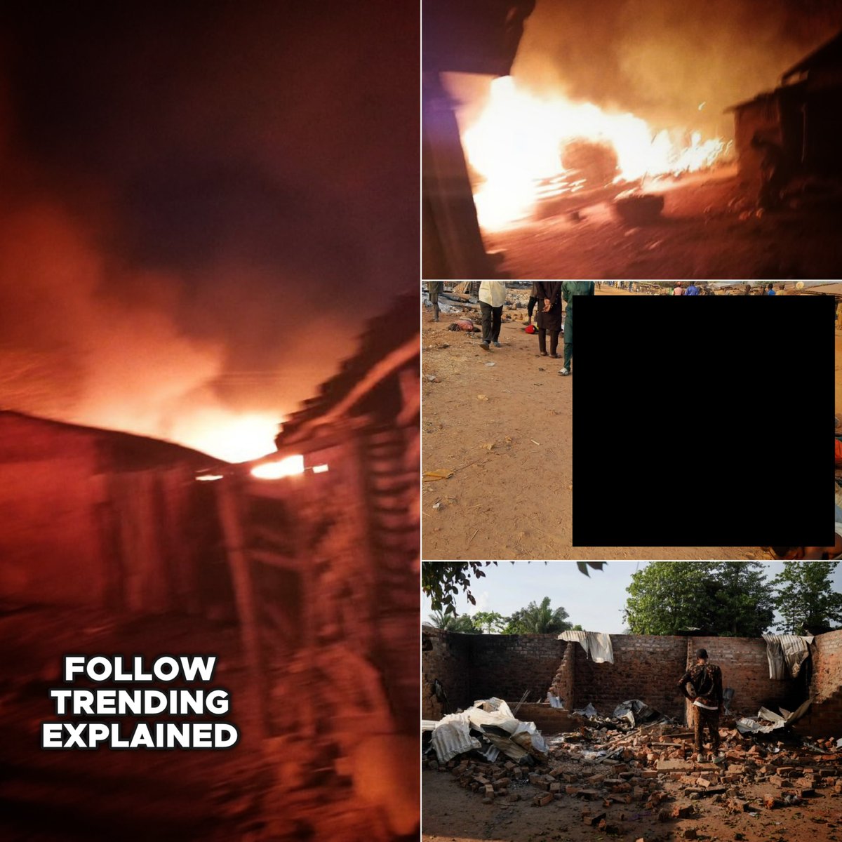 TrendingEx's tweet photo. Woro is trending because a new growing Boko Haram splinter from Sahel region stormed a village in Kwara, with about 200 jihadist gunmen and massacred atleast 170+ persons. Because the Emir rejected their version of Islamic teachings and Sharia imposition.

They took the Emir, killed his two wives, his children, Imam and many others..

The attack began around 6pm on Tuesday, evening by gunmen reportedly linked to Sadiku-led Boko Haram faction,a Sahel Terror network slowly creeping down southern Nigeria, per Zagazola Makama.

A survivor told BBC News that this attack came after a pocket of attacks around Woro. 

Initially 35 bodies were recovered but the number slowly increased, as many were trapped in fires, many ran into bushes with gunshot wounds.

Another source told Sahara Reporters that the terrorists killed indiscriminately; men, women, children and traveller passing through the village, including several kids returning from school.

The attack went on for hours, but subsided when the terrorists spotted a military aircraft approaching.  Nigerian Army responded to the distress call, but the terrorists were more in numbers..

Tragically, the jihadist returned this morning  (Wednesday) to finish off survivors who returned. The Emir of Woro, Alhaji Saliu Bio Umar remains missing, his palace torched, family slained.

Apparently, before the attack, the jihadist group forced residents of Woro to attended their extremist Islamic teachings. But the Emir strongly resisted and continually reported to authorities. This reportedly angered the jihadists, resulting to the massacre.

Kwara Governor AbdulRahman AbdulRazaq confirmed the attack was a result of recent counter-terrorism operations in the region.

According to security analysts, Zagazola Makama, they are rapidly progressing deep into South and Nigeria, Benin and Niger Republic must unite to repel them.

This massacre happened in Woro, a community in Kaiama Local Government Area of Kwara State.

Follow @TrendingEx for daily explanations!