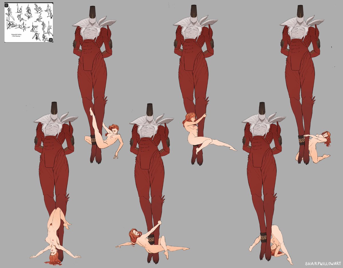 My size difference kink says Guardians make their own luck.
[I am unsure of who to give credit to for some of these pose references so if you know who they are, give a shout out]