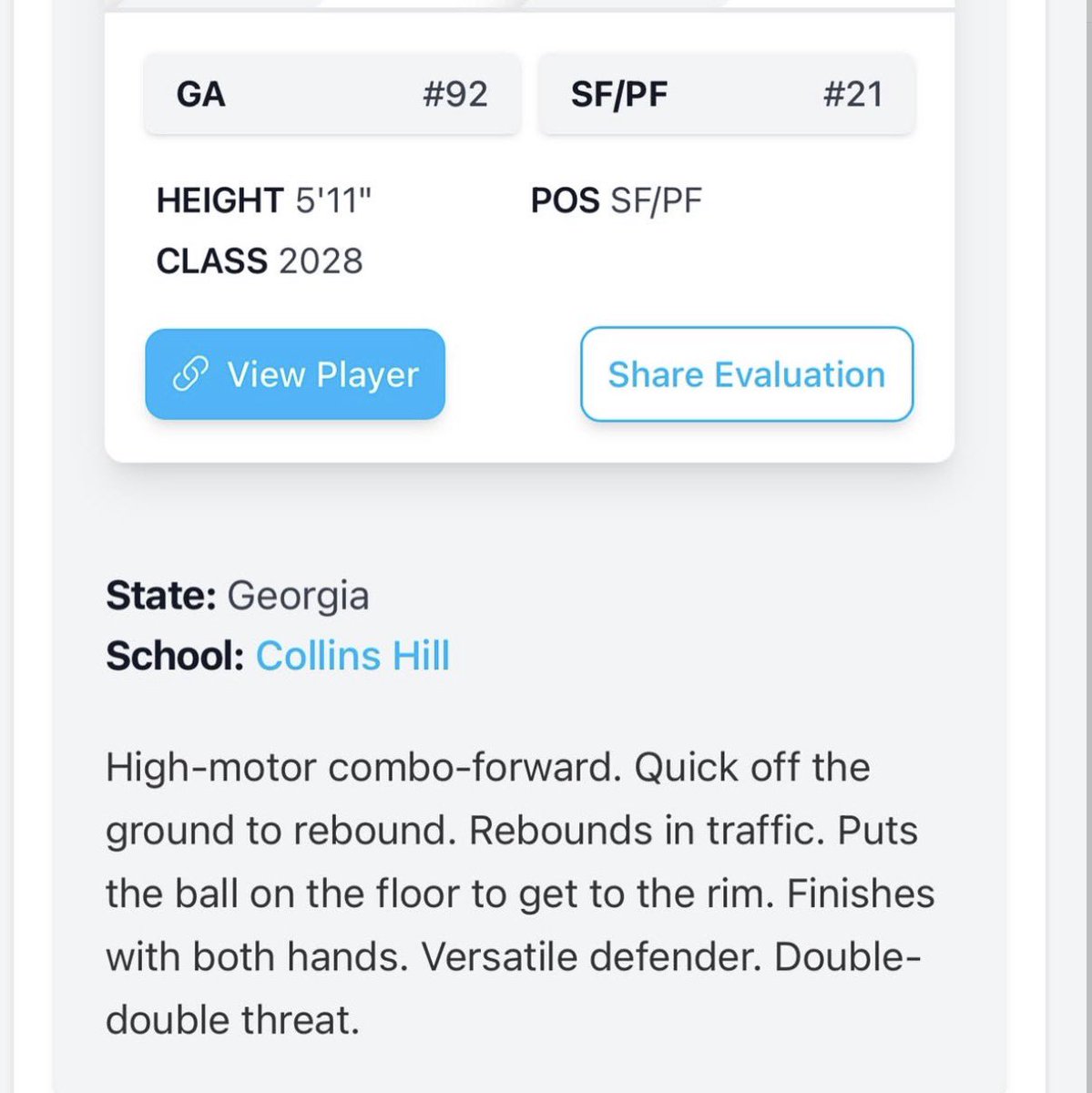 Collins Hill High School WBB tweet media
