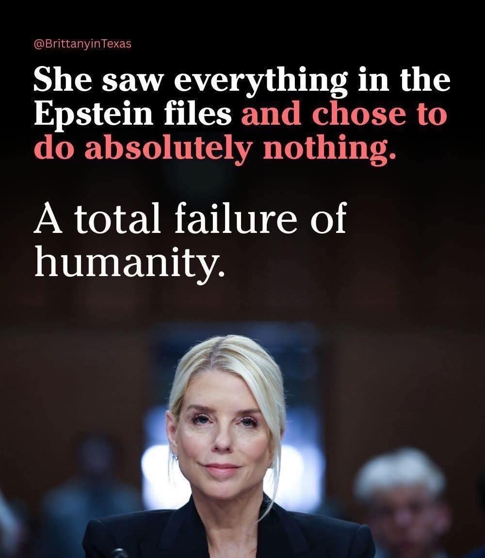 Pam Bondi is a pedophile too