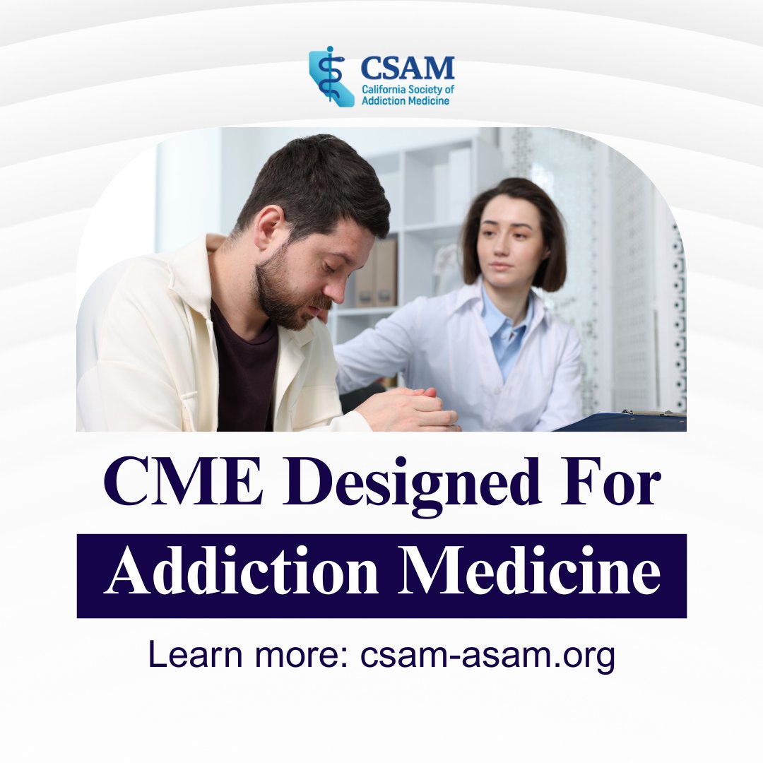 CSAM - California Society of Addiction Medicine tweet media