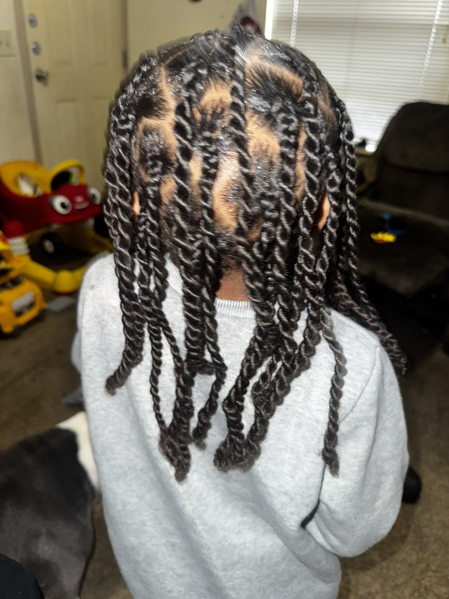 Literally watched my son hair go from this to this‼️