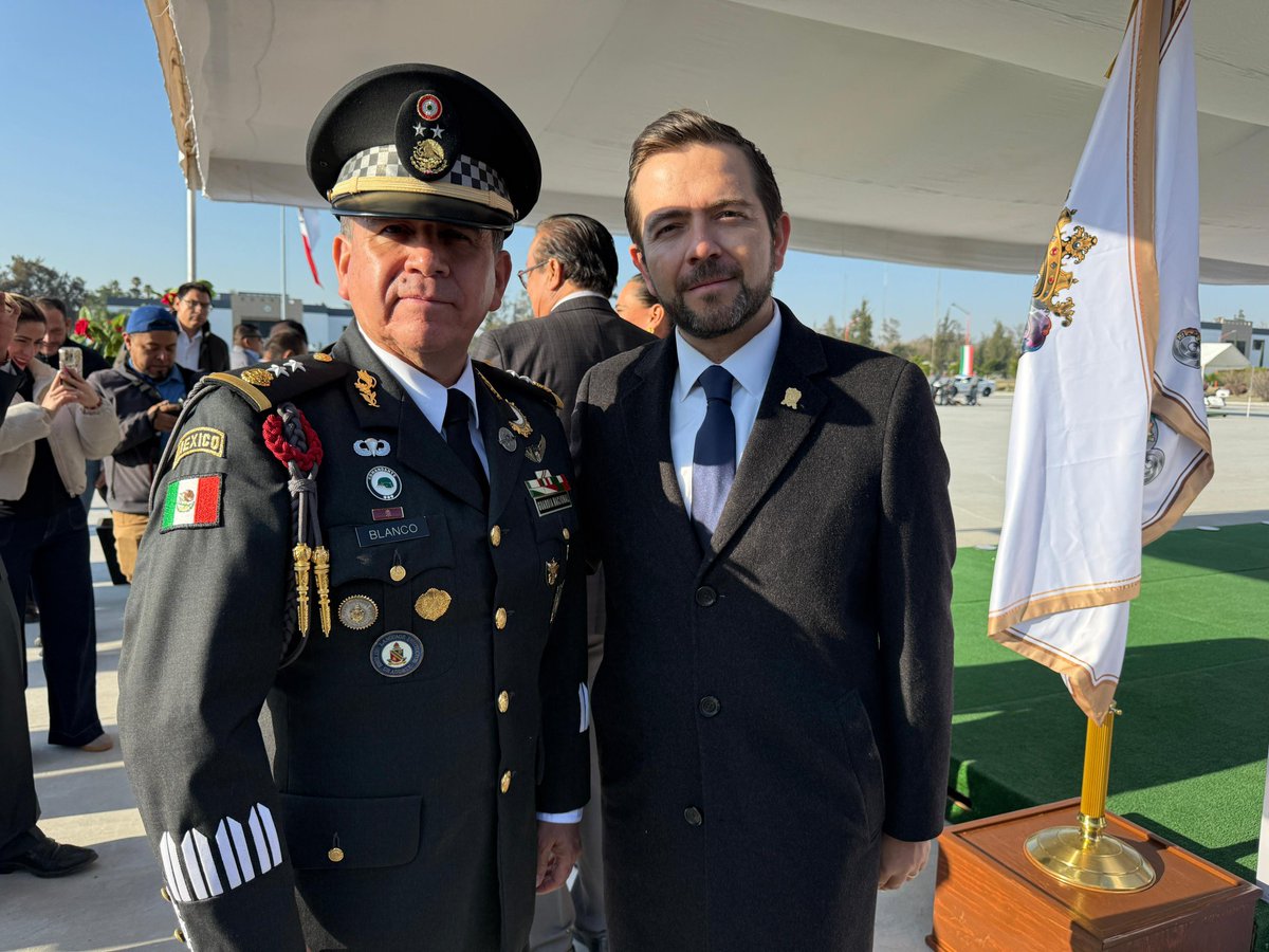 Hoy acudí en representación del <a href="/CongresoGto/">Congreso del Estado de Guanajuato</a> a la ceremonia de toma de posesión del Coordinador Estatal de la Guardia Nacional en Guanajuato, General Homero Edmundo Blanco Lozada.

La seguridad se construye con coordinación, compromiso y respeto a las instituciones.