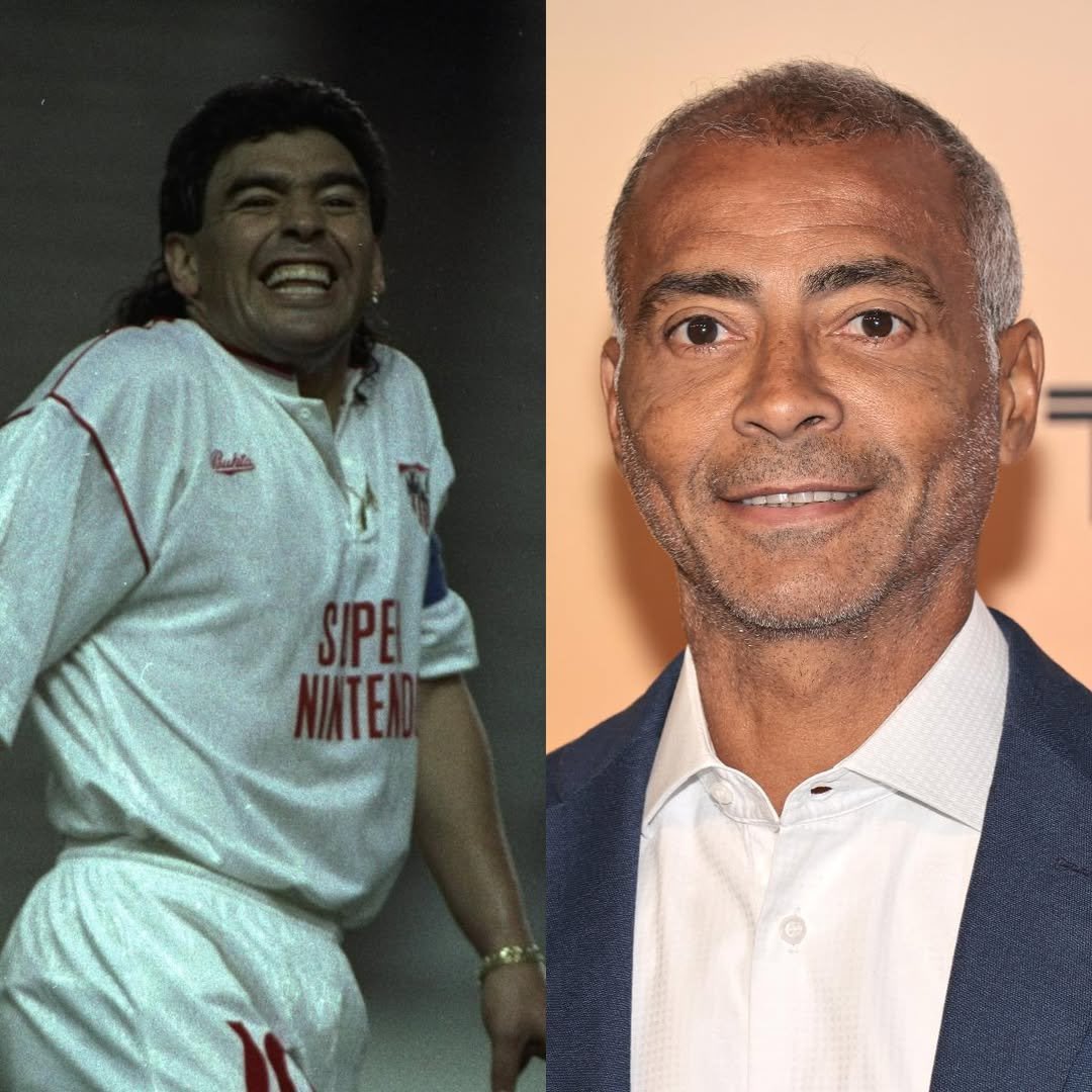 ROMÁRIO: "La etapa de Maradona en el mundo trajo muchísima alegría a su país y nos cautivó a todos. Nunca olvidaré las risas que compartimos. Nunca fue un rival para mí. Me llamaba 'Chapulín' y me trataba como a un hermano. Ya lo he dicho antes: de todos los jugadores que vi en