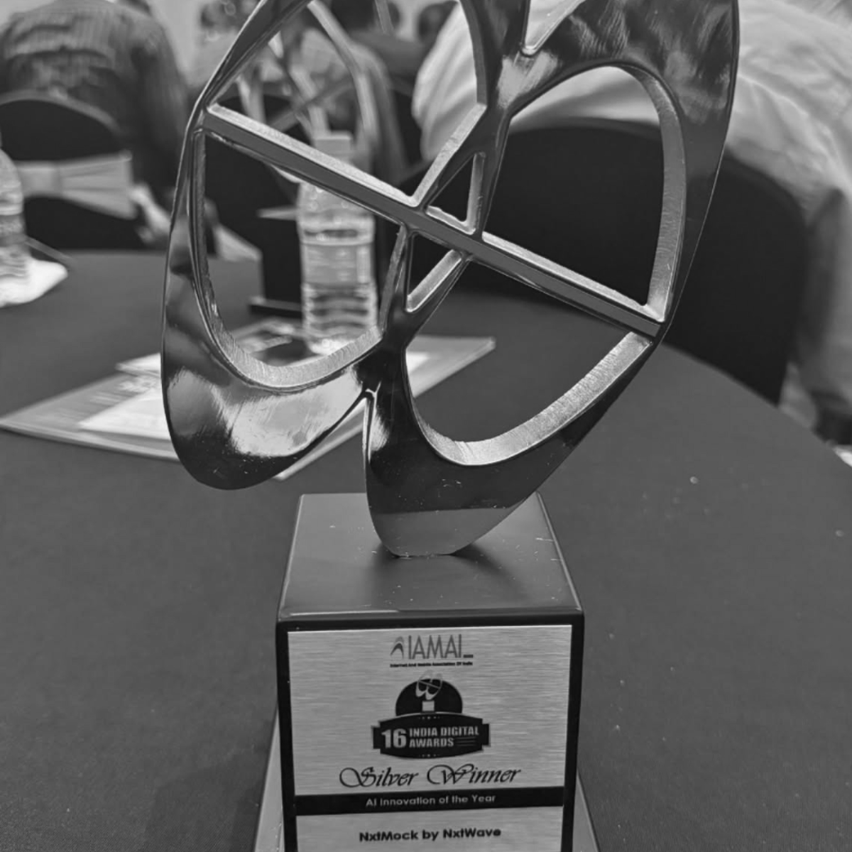 WoolfUniversity's tweet photo. Congratulations to NxtMock, built by @nxtwave_tech (a Woolf college), on receiving a Silver Medal at the India Digital Awards for Best AI-Powered Product. A strong example of how thoughtful technology can expand access and learner confidence. https://t.co/1KEqNd20Qu